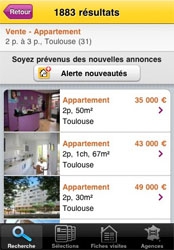 Trouvez un logement grâce à l'iPhone Trouvez un logement grâce à l'iPhone